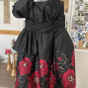 Red and black rose dress!